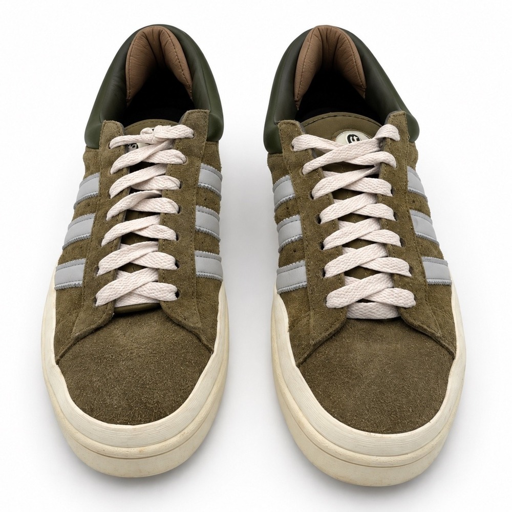 Adidas Campus Sneaker Men 11.5 Olive Green Good Bad Bunny ID7050 Suede